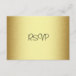 RSVP-reactiekaart Alle gebeurtenissen Elegant Gold RSVP Kaartje