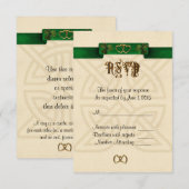 RSVP-reactiekaart Iers thema RSVP Kaartje (Voorkant / Achterkant)