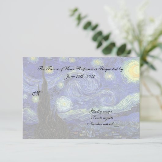 RSVP-reactiekaart RSVP Kaartje (Staand voorkant)