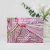 RSVP-reactiekaart voor bruiloft Turquoise & Lavend RSVP Kaartje (Staand voorkant)