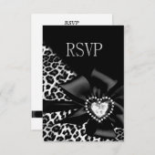 RSVP Reageer op elke partij Leopard Black Silver (Voorkant / Achterkant)
