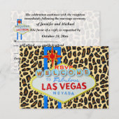 RSVP Réception Las Vegas Fourrure Léopard (Devant / Derrière)