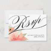 RSVP Recto-Verso Floral Orange Pêche (Dos)