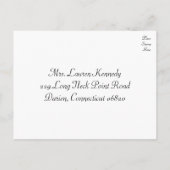 RSVP Red en White Love Hearts Weddenschap/Party Ca Uitnodiging Briefkaart (Achterkant)