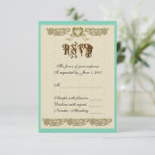 RSVP Renaissance-cupido’s Kaartje (Staand voorkant)