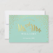 RSVP RÉPONDRE élégant rustique mini confetti ment (Dos)
