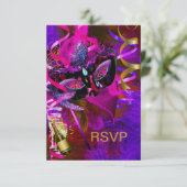RSVP Répondre Masquerade Masques Champagne (Debout devant)