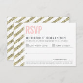 RSVP RÉPONDRE moderne ancienne parties scintillant (Devant / Derrière)