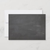 RSVP RÉPONDRE moderne gris tableau noir écriture o (Dos)
