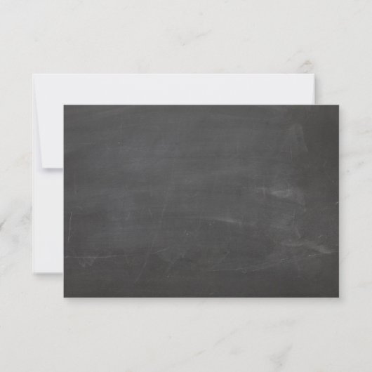 RSVP RÉPONDRE moderne gris tableau noir écriture o (Dos)