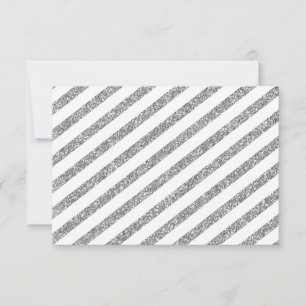 RSVP RÉPONDRE parties scintillant argent moderne s