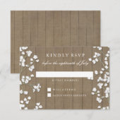 RSVP Respons Country Baby's Breath Bloemen Krans (Voorkant / Achterkant)