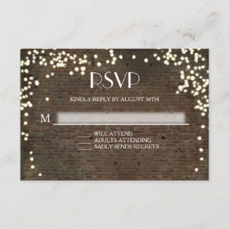RSVP Respons Industriële Chic Brick String Lichten