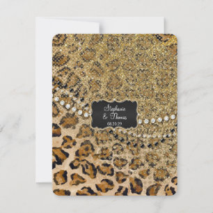 RSVP Respons Natuurlijk Goud Leopard Dierenprint