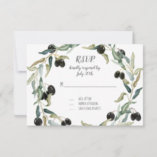RSVP Respons Olive Leaf Wreater Waterverf Artwork
