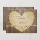 RSVP Respons Rustige houten hek (Voorkant / Achterkant)