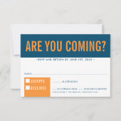 RSVP RESPONSABLE fun bold block dark blue orange (Devant)