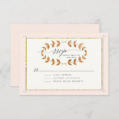 RSVP Response Copper Roos Gold Laurel Leaf Wreater (Voorkant / Achterkant)