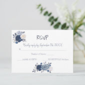 RSVP Response Wedding Kaart (Staand voorkant)