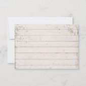 RSVP-responsschip Houden Board Blue Hydrangea RSVP Kaartje (Achterkant)