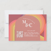 RSVP rétro avec code QR (Devant)