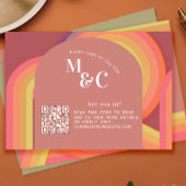 RSVP rétro avec code QR