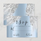 RSVP robe gris pour un Sweet 16 ans Shower Mariage (Devant / Derrière)