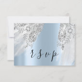 RSVP Robe grise pour Sweet 16th Shower de mariage  (Dos)