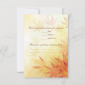 RSVP rode en gouden herfstbladeren (Achterkant)