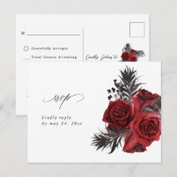 RSVP: Rode Floral en zwart, geen meel
