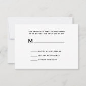 RSVP rode rozen & Barn Wood Weddenschap (Achterkant)