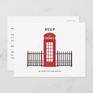 RSVP rode telefoondoos Briefkaart