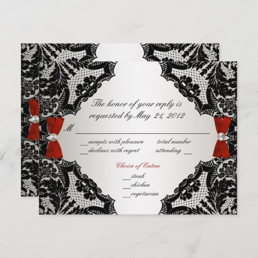 RSVP Rood, wit en zwart (Voorkant / Achterkant)