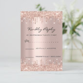 RSVP Roos Blush Drivers Glitter Bridal Birthday (Staand voorkant)
