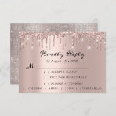 RSVP Roos Wedding Glitter Vrijgezellenfeest Drift (Voorkant / Achterkant)