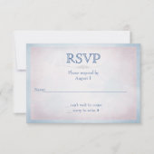 RSVP rose avec bordure bleue (Devant)