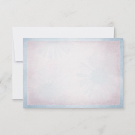 RSVP rose avec bordure bleue (Dos)