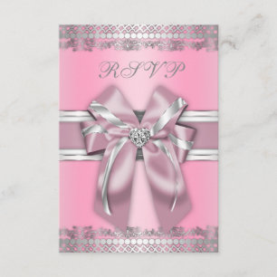 RSVP rose et argent classique