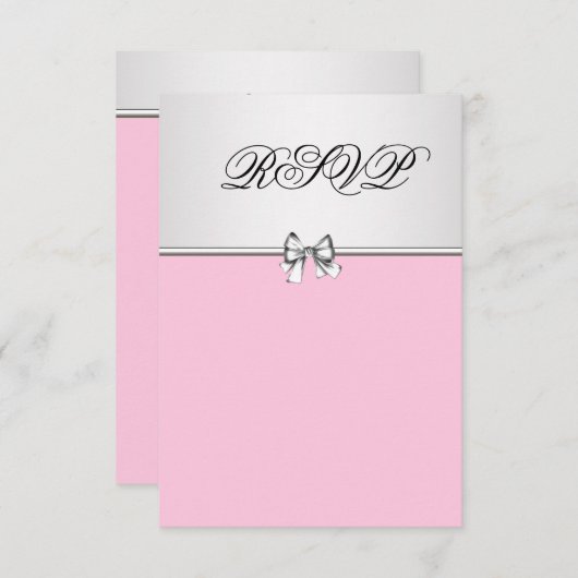 RSVP rose et gris (Devant / Derrière)