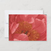 RSVP Rose Gold Faux Parties scintillant Red Peony  (Dos)