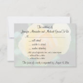 RSVP Rose jaune (Dos)