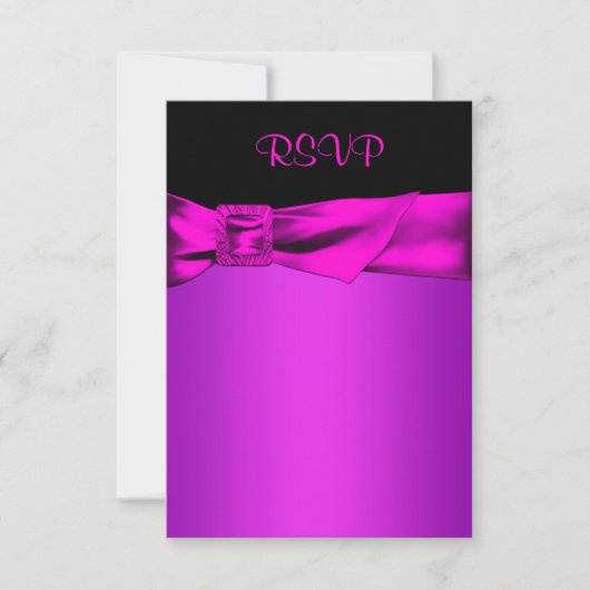 RSVP rose vif et noir (Devant)