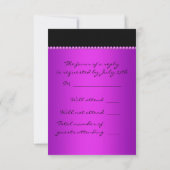 RSVP rose vif et noir (Dos)