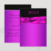 RSVP rose vif et noir (Devant / Derrière)