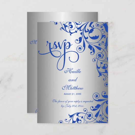 RSVP Royal Blue et Silver (Devant / Derrière)