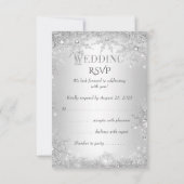 RSVP Royal Mariage Silver Winter Wonderland Crown (Dos)