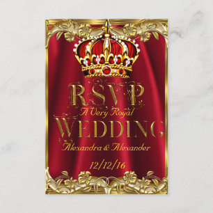 RSVP Royal Red Wedding Gold Crown