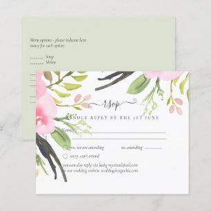 RSVP Roze Blush Olive Weddenschap