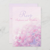 RSVP roze paars Kaart (Voorkant / Achterkant)