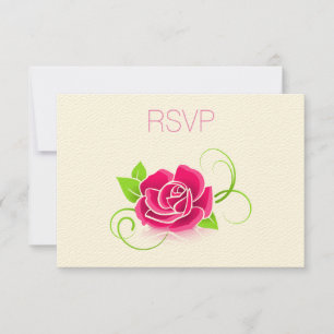 RSVP Roze roze illustratie